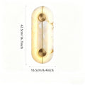Nordic Modern Marble Stone Wall Lamp Alabaster Living Room Gold Copper Home Indoor Decoration LED Sconce Bedroom Bedside