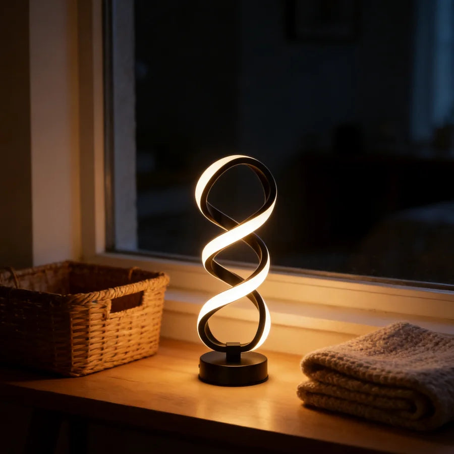 1PC Creative Modern Artistic Desk Lamp, Powered by USB - Three-color Lighting, Suitable for Various Occasions