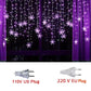 Snowflake Curtain Fairy Lights