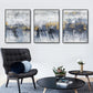 Blue Gold Abstract Prints