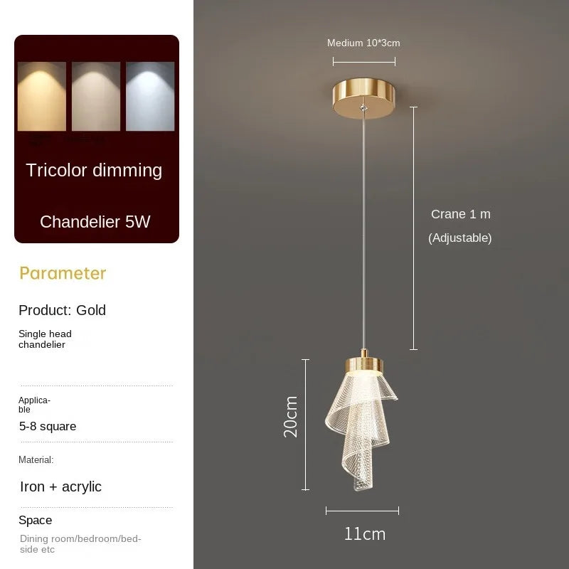 Led Acrylic Lustres Lamparas Colgantes Para Techo Pendant Lights Lampara Colgante Lustre Salon Sala Estar Pendente Teto Avizeler