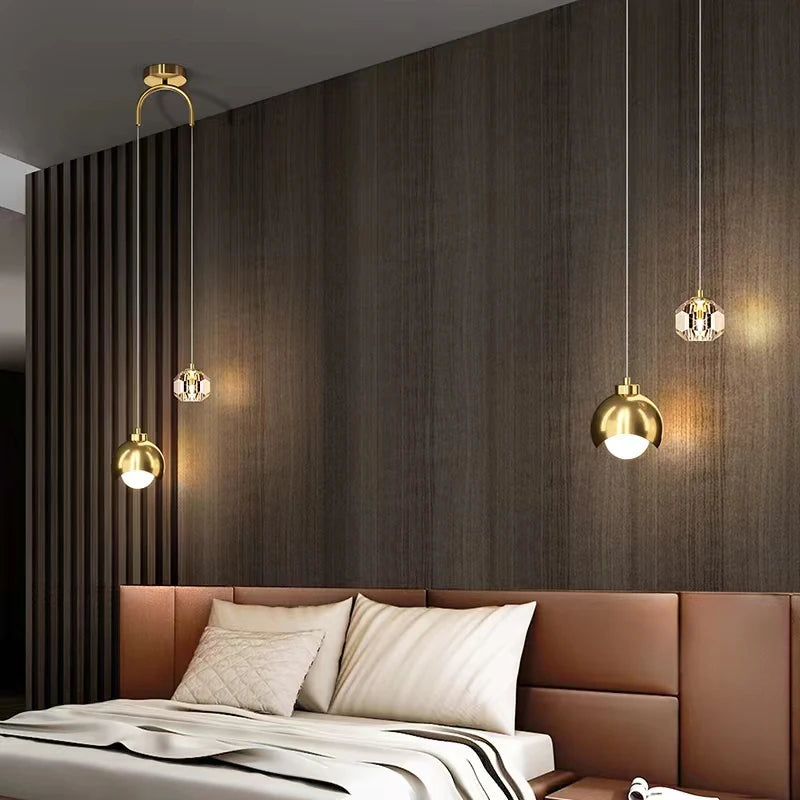 Crystal Line Pendant Light