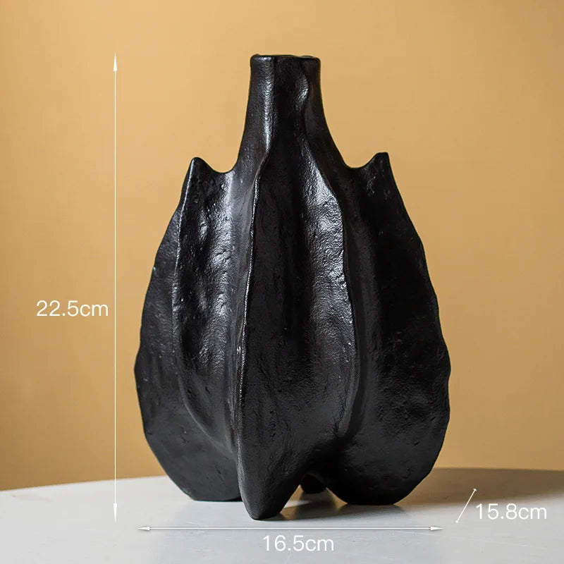 CAPIRON Nordic Ceramic Vase Abstract Modern Centerpiece Decorative Home Living Room Tabletop Decoration Accessories Bathroom