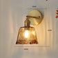 Brass Glass Wall Lamp