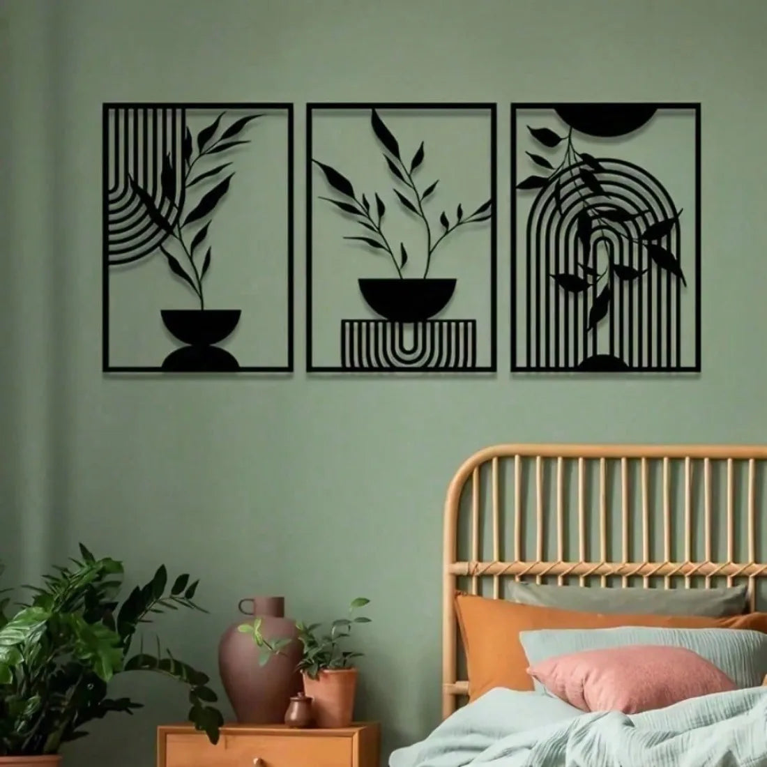 Abstract Iron Wall Set