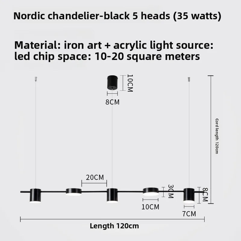 Three Head Pendant Lamp