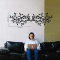 CIFBUY 2 Pcs Elegant Metal Tree Leaf Wall Decor for Indoor and Outdoor Decoration Perfect for Kitchen Bathroom Living Room