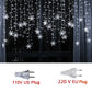 Snowflake Curtain Fairy Lights