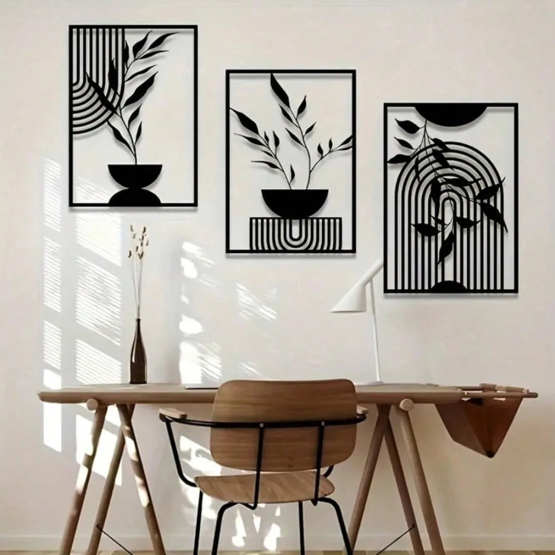Abstract Iron Wall Set
