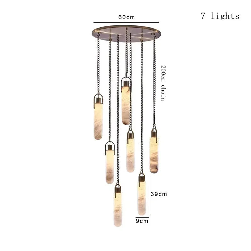Marble Multi Pendant Chandelier