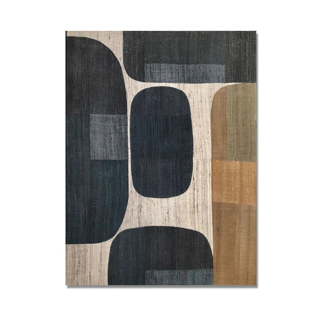 Abstract Retro Black Geometry Canvas Painting Posters and Prints Cuadros Wall Art Picture for Living Room Home Decor Unframed