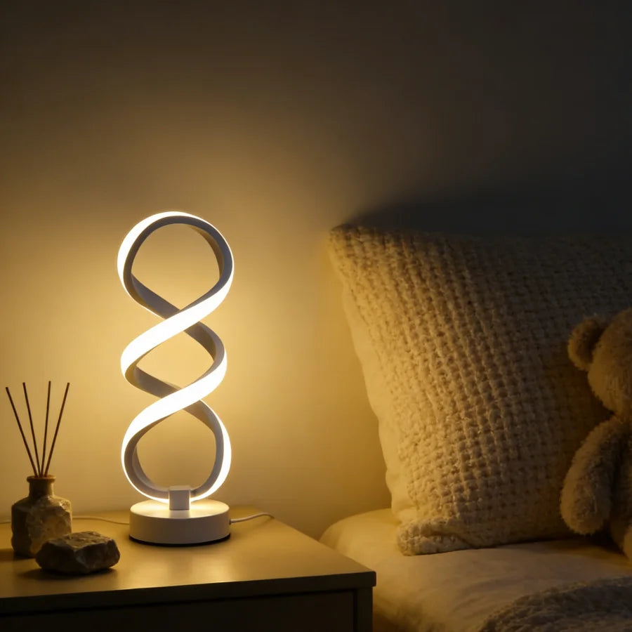 1PC Creative Modern Artistic Desk Lamp, Powered by USB - Three-color Lighting, Suitable for Various Occasions