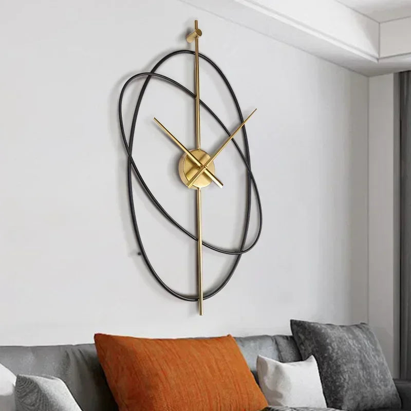 Oval Iron Wall Clock