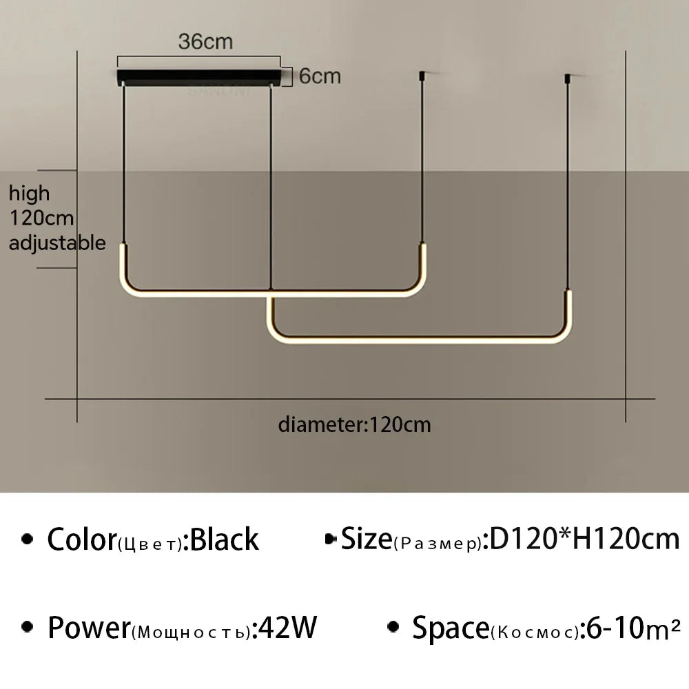 Modern LED Ceiling Chandelier for Living Room Table Dining Room Ceiling Pendant Lamps Home Decorative Lighting Fixture Lustre