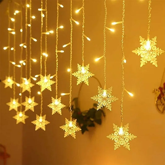 Snowflake Curtain Fairy Lights