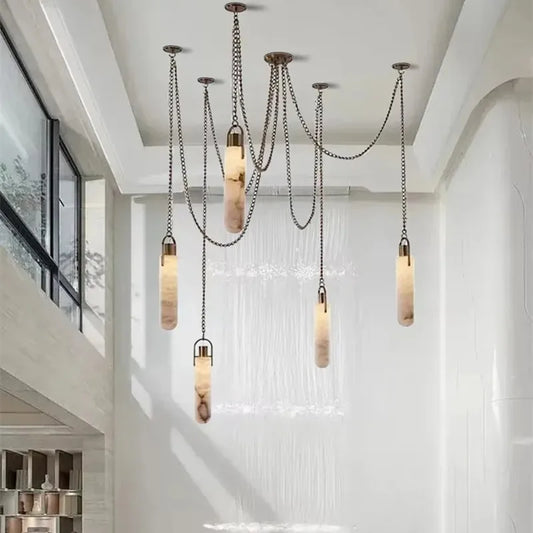 Marble Multi Pendant Chandelier