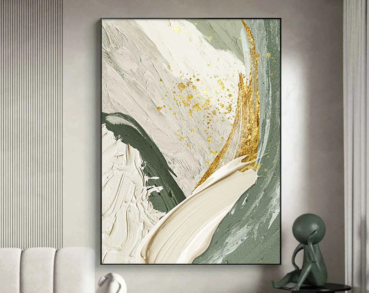 Green Gold Canvas Art