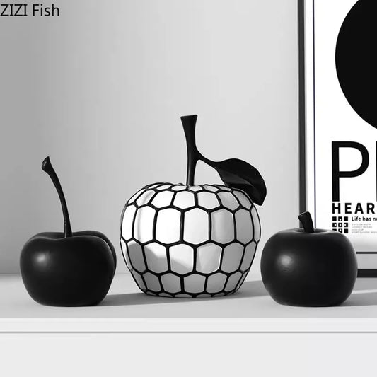 Striped Fruit Art Sculpture