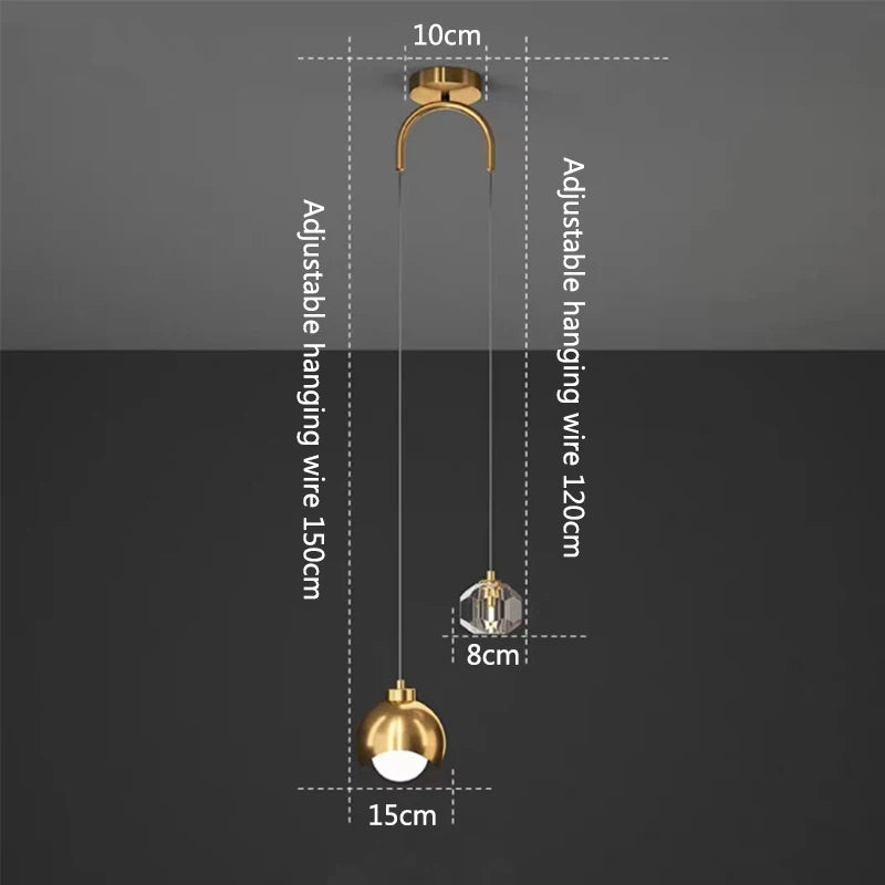 Crystal Line Pendant Light