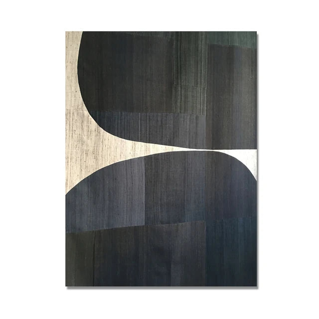 Abstract Retro Black Geometry Canvas Painting Posters and Prints Cuadros Wall Art Picture for Living Room Home Decor Unframed