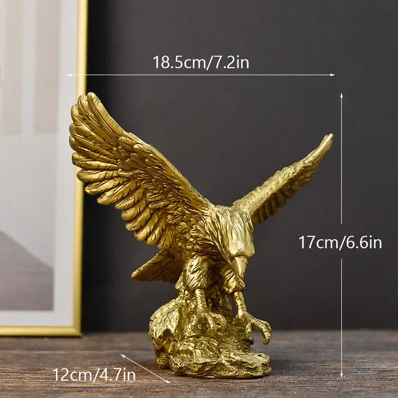 Golden Eagle Art Statue