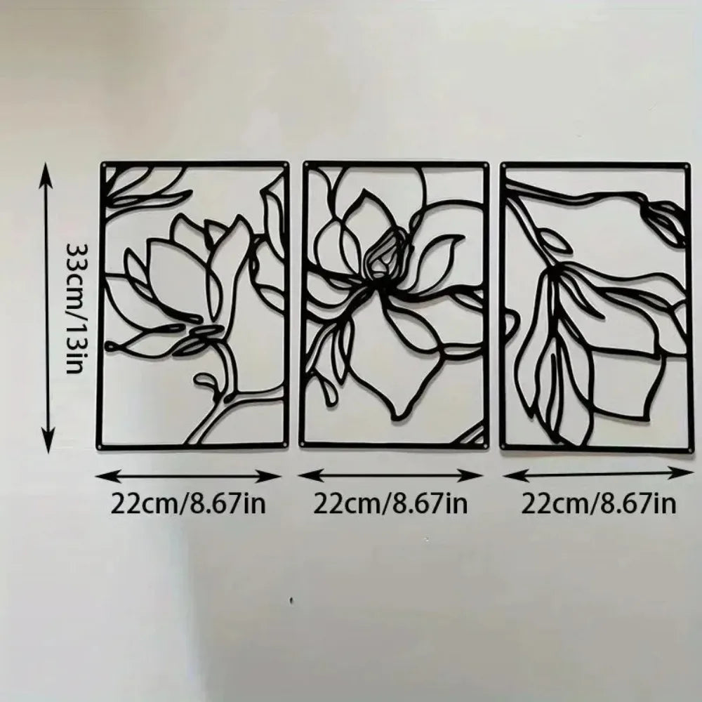 Floral Line Wall Sculpture