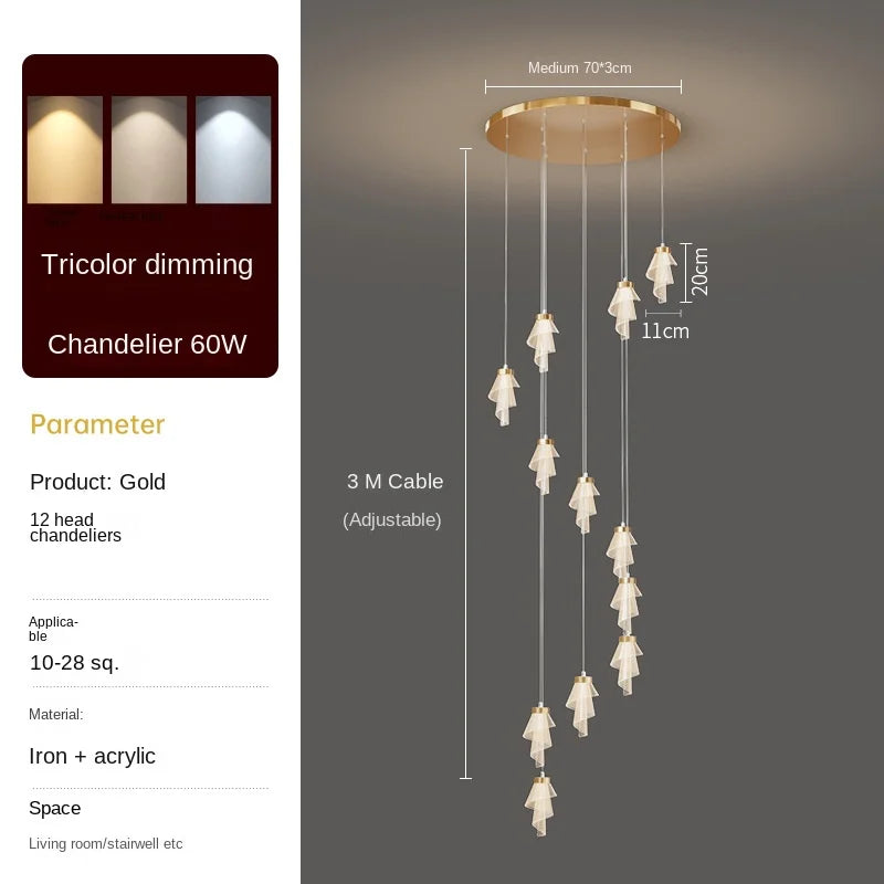 Led Acrylic Lustres Lamparas Colgantes Para Techo Pendant Lights Lampara Colgante Lustre Salon Sala Estar Pendente Teto Avizeler