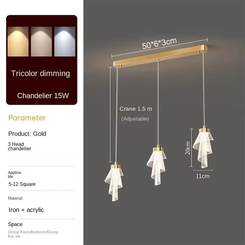 Led Acrylic Lustres Lamparas Colgantes Para Techo Pendant Lights Lampara Colgante Lustre Salon Sala Estar Pendente Teto Avizeler