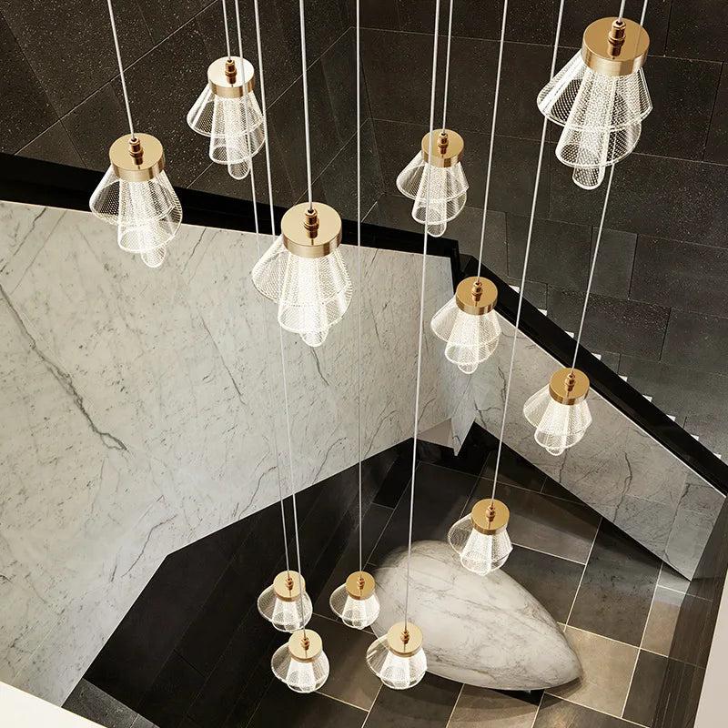 Led Acrylic Lustres Lamparas Colgantes Para Techo Pendant Lights Lampara Colgante Lustre Salon Sala Estar Pendente Teto Avizeler