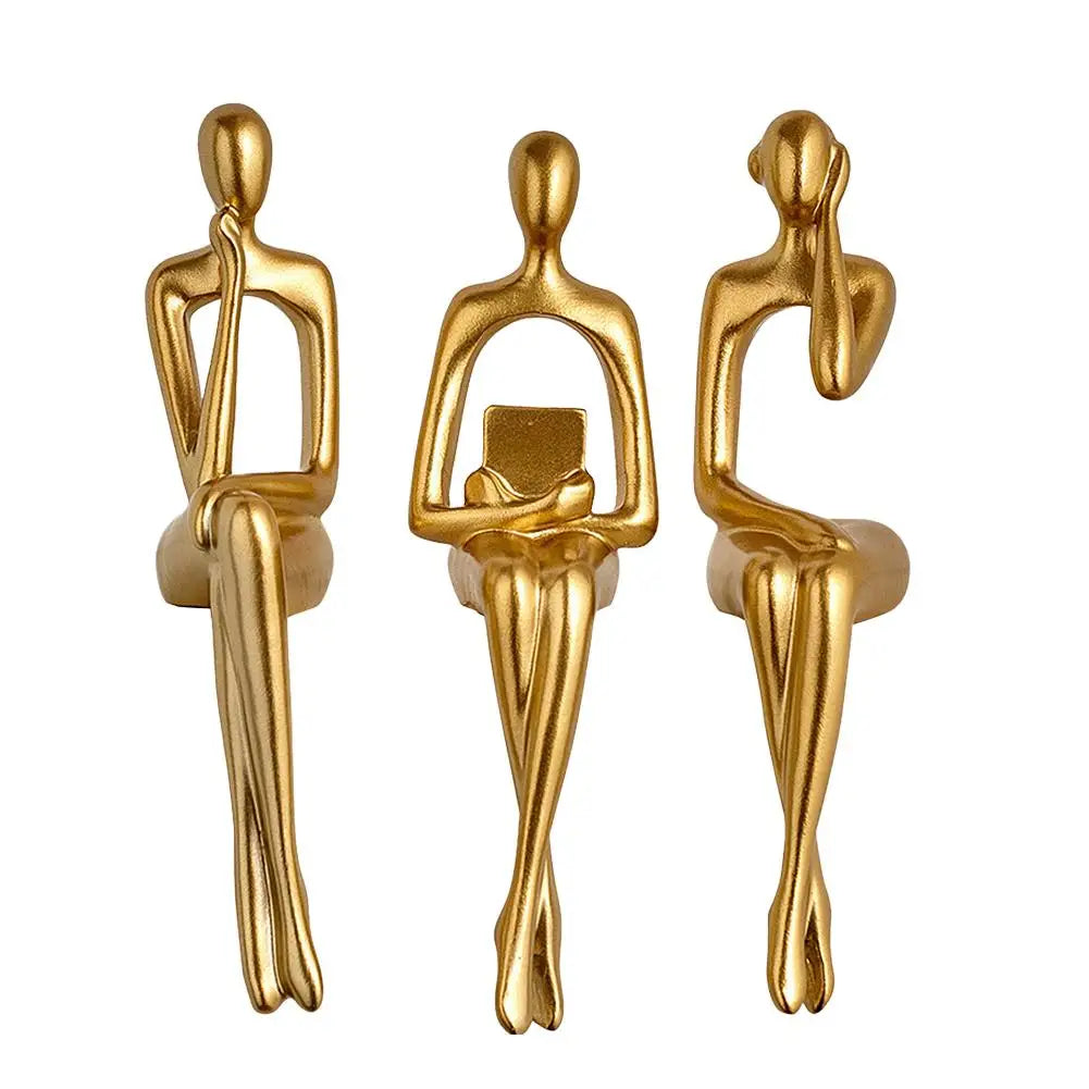 Abstract Thinker Resin Statue