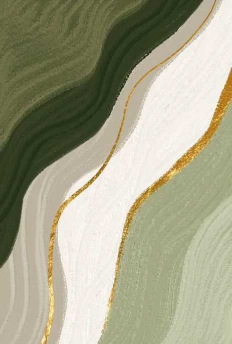 Green Gold Canvas Art