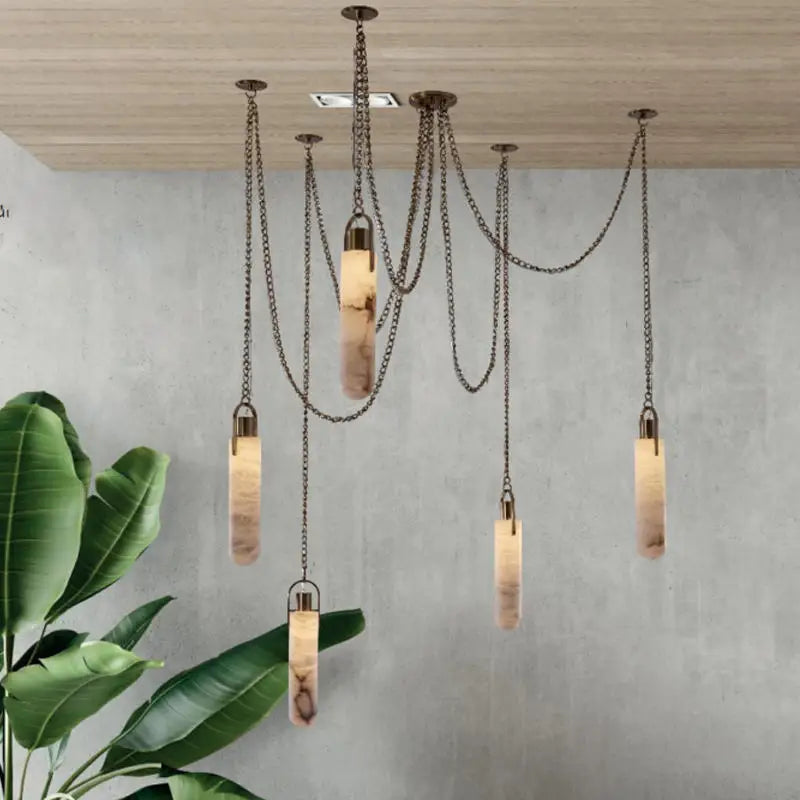 Marble Multi Pendant Chandelier