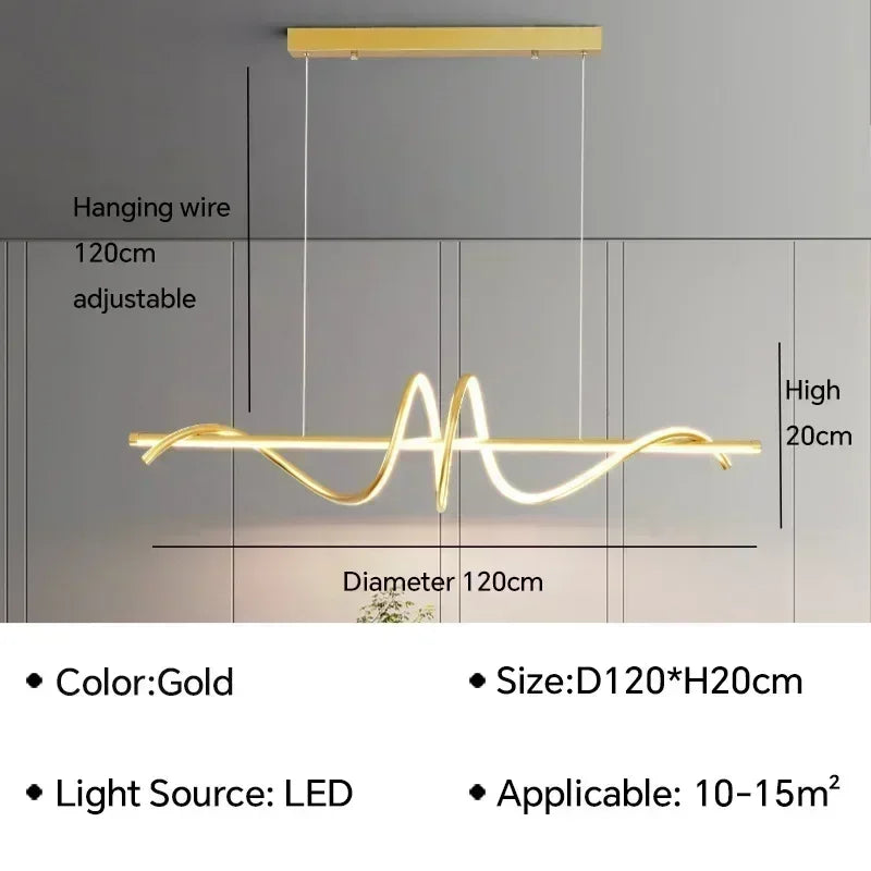 Modern LED Pendant Lamp For Living Dining Room Office Bedroom Kitchen Ceiling Chandelier Indoor Home Decoration Lighting Fixture