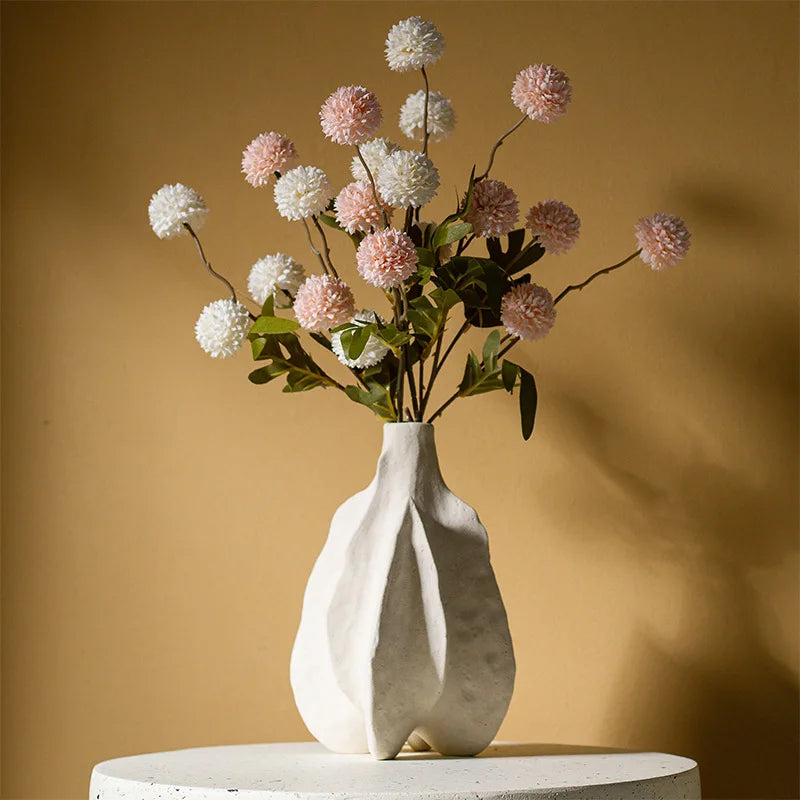 CAPIRON Nordic Ceramic Vase Abstract Modern Centerpiece Decorative Home Living Room Tabletop Decoration Accessories Bathroom
