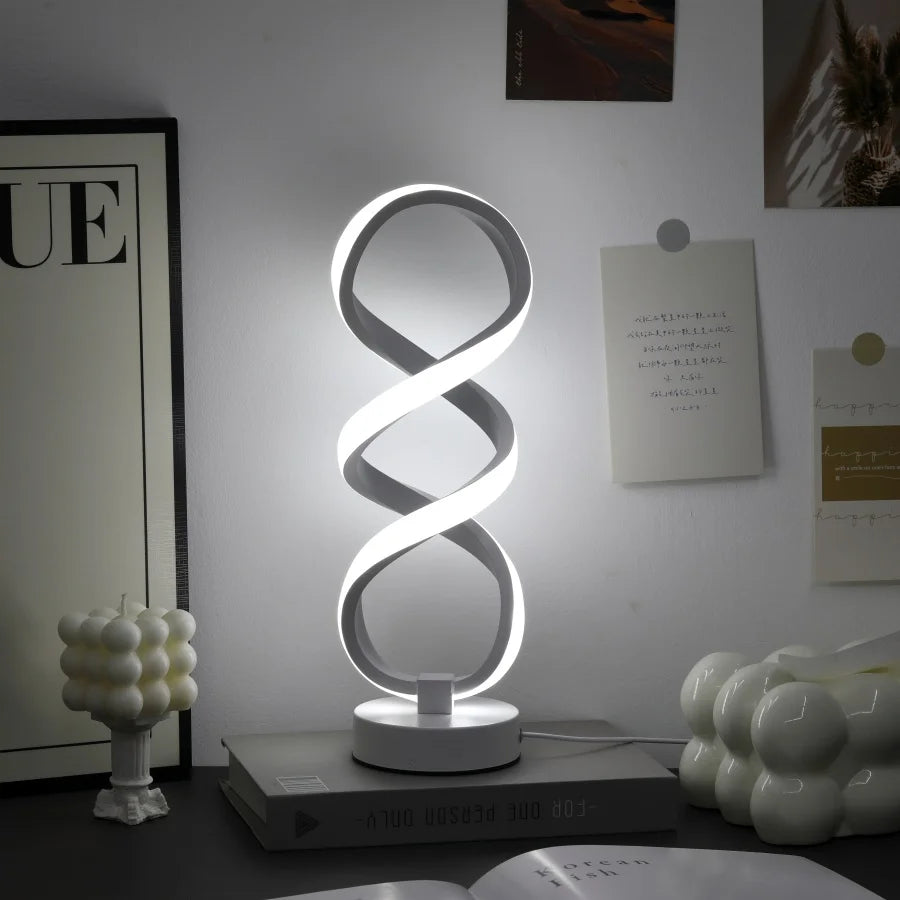 1PC Creative Modern Artistic Desk Lamp, Powered by USB - Three-color Lighting, Suitable for Various Occasions
