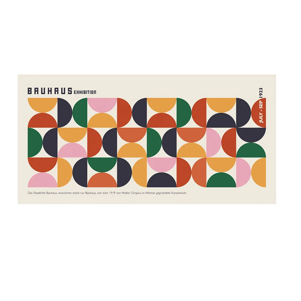 Bauhaus Minimalist Retro Wall Art Bauhaus Abstract Art Posters Geometric Bauhaus Canvas Painting for Living Room Bauhaus Poster