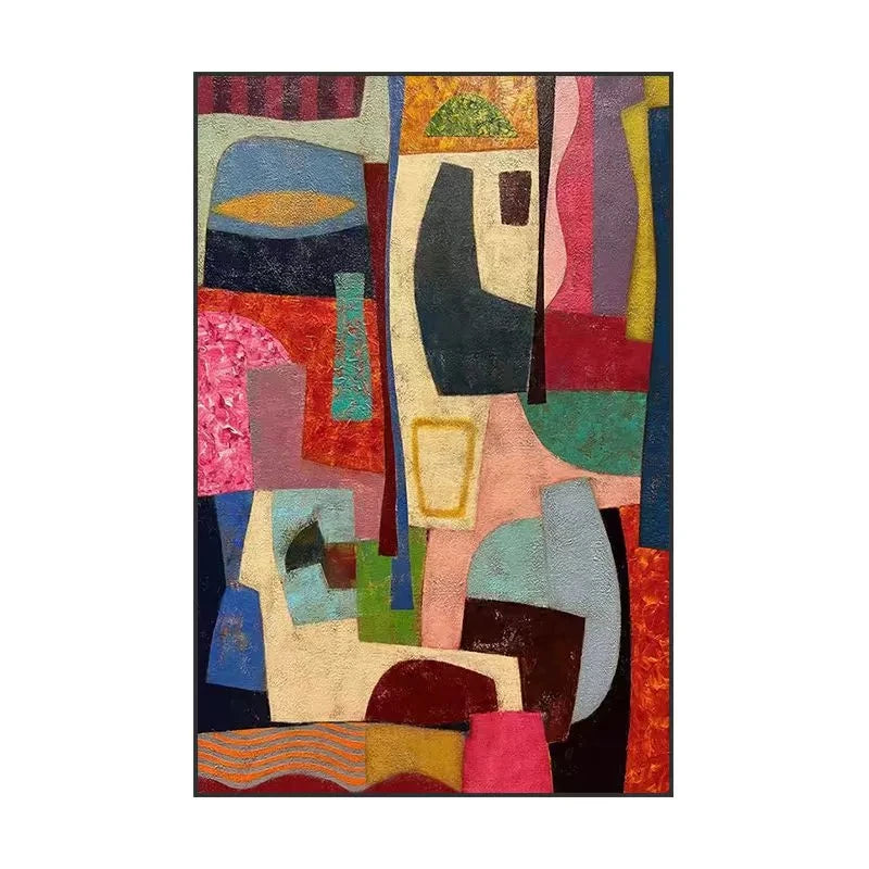 Hand-Painted Oil Painting Modern Picasso Dopamine-Colored High-End Decorative Painting Canvas Living Room Art Home Wall Decor