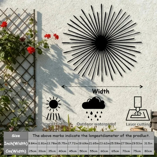 Sunburst Metal Wall Art