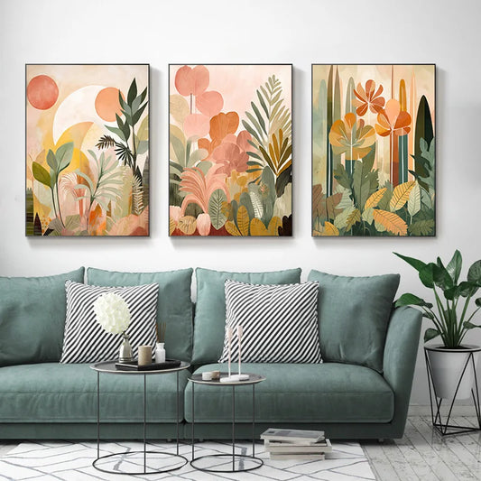 Tropical Botanical Canvas Art