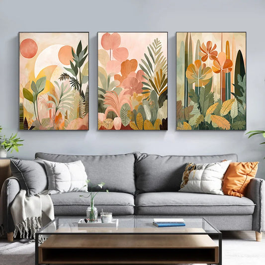 Tropical Botanical Canvas Art