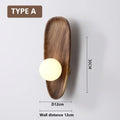 2026 Natural Wood Wall Sconce Glass Shade LED Retro Nordic Minimalist for Living Room Bedroom Corridor Foyer