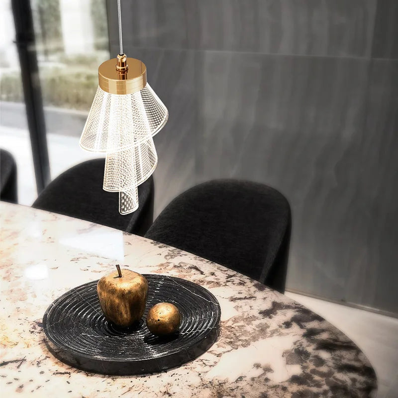 Led Acrylic Lustres Lamparas Colgantes Para Techo Pendant Lights Lampara Colgante Lustre Salon Sala Estar Pendente Teto Avizeler