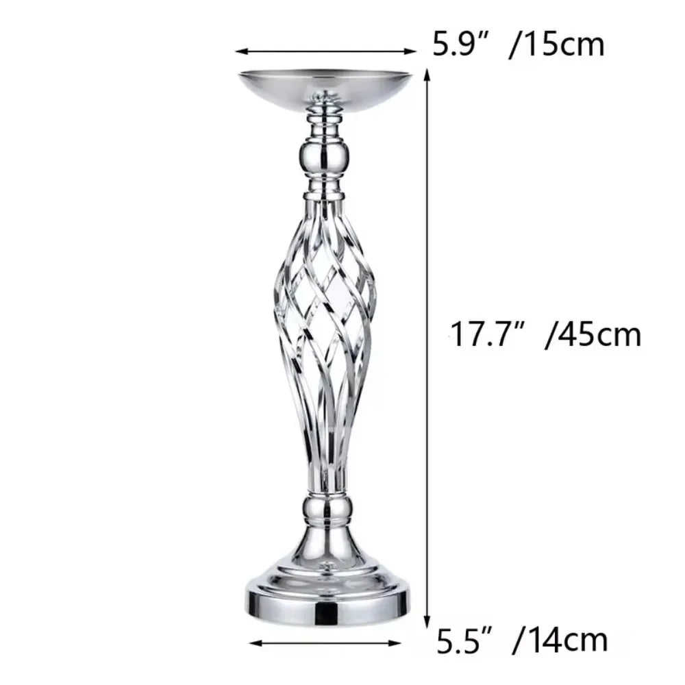 Home Table Candle Holder Arrangement Gold Iron Vase Twisted Path Candle Holder Wedding Flower Wedding Props Home Furnishings