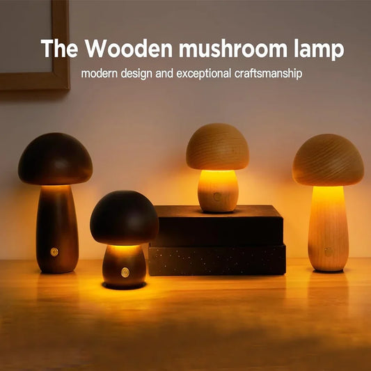 Rechargeable Mushroom Table Lamp