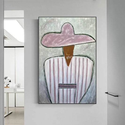 Cowboy Oil Canvas Painting